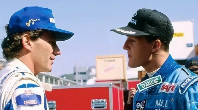 Ayrton Senna e Michael Schumacher 750