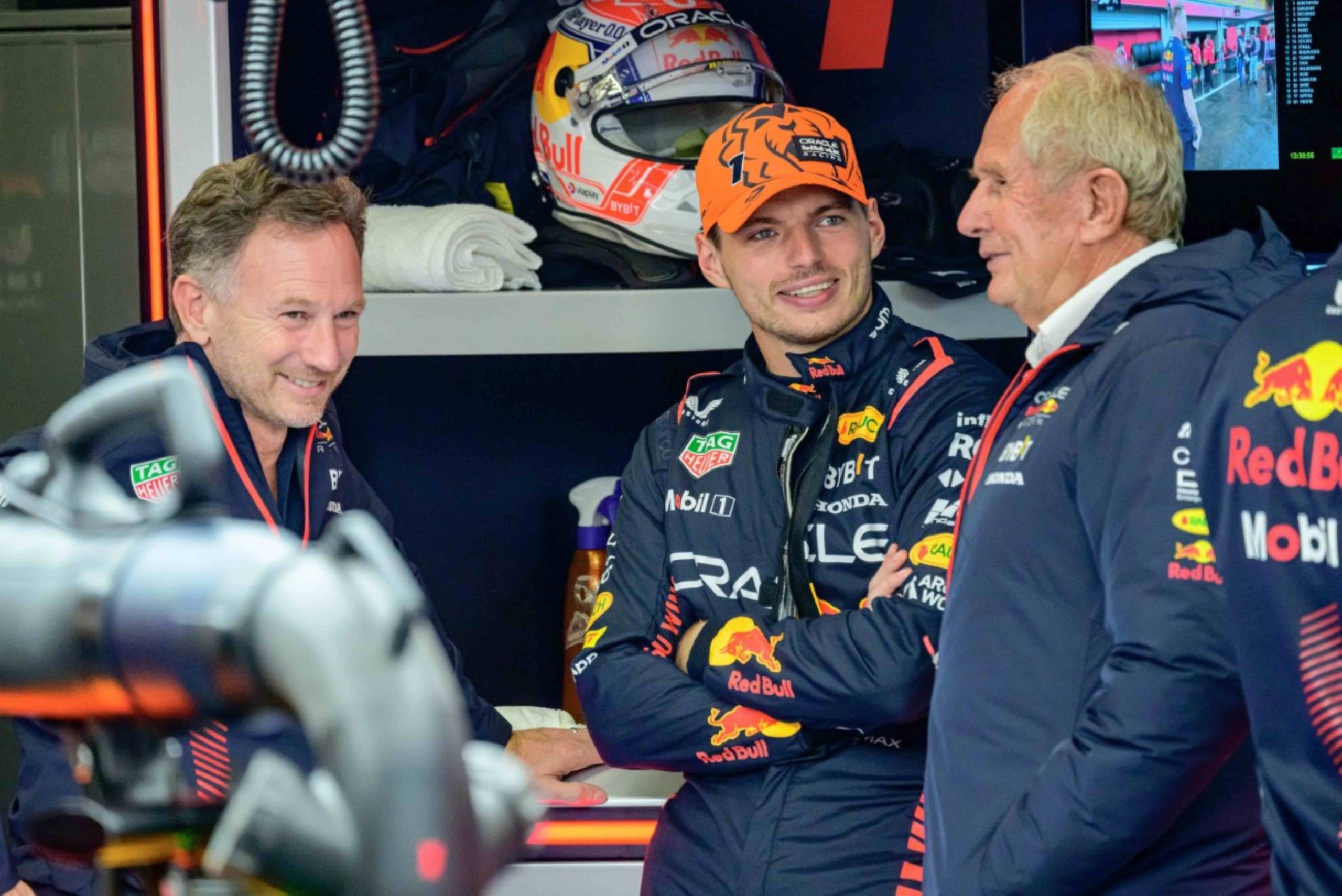 Chris Horner, Helmut Marko e Max Verstappen