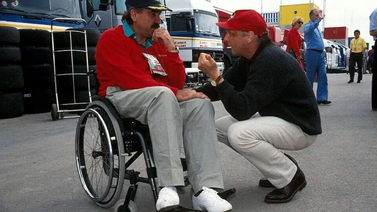 Clay Regazzoni insieme a Niki Lauda