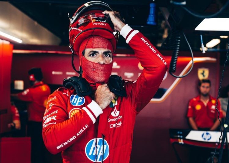 Carlos Sainz in Ferrari