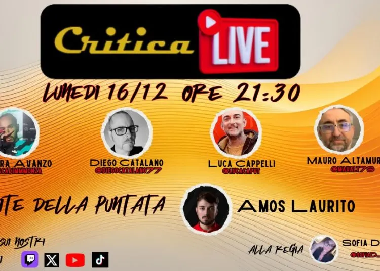 criticalive 16 dicembre