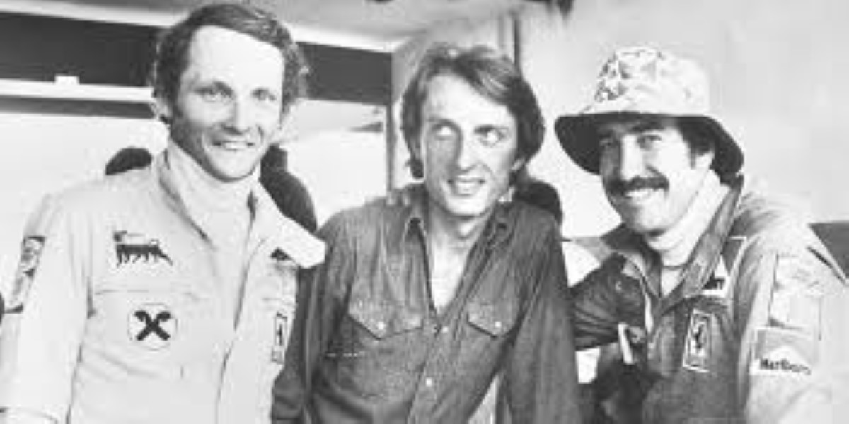 Niki Lauda, Luca Cordero di Montezemolo e Clay Regazzoni