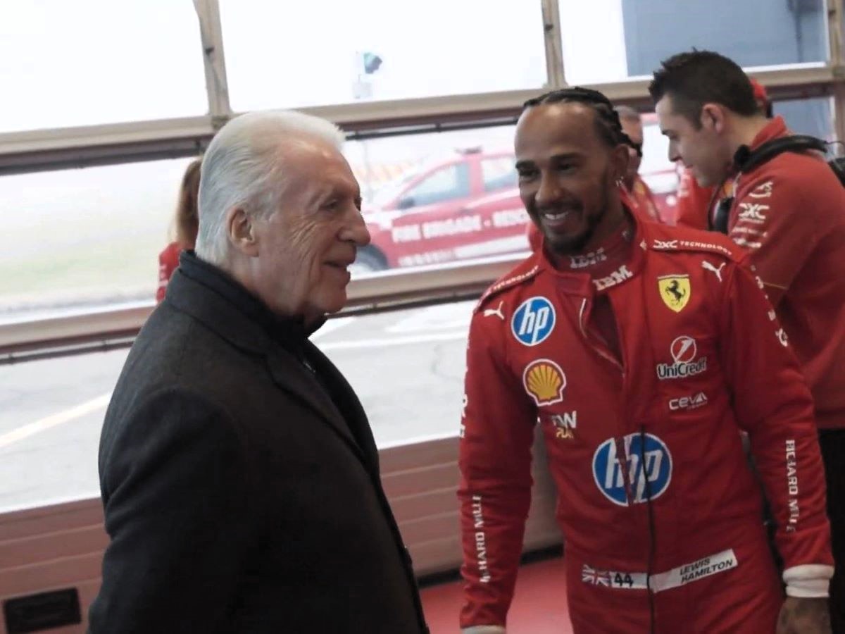 Lewis Hamilton e Piero Ferrari