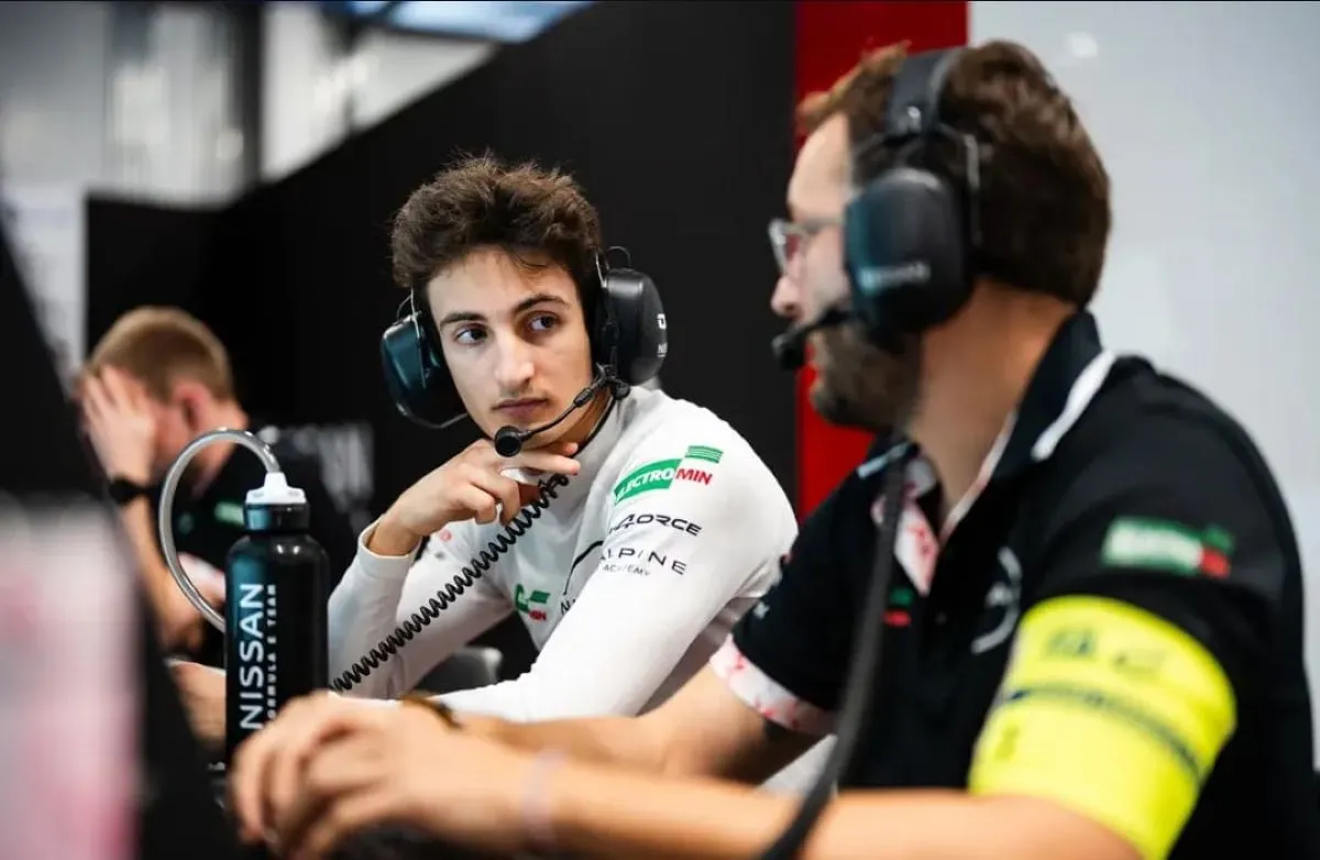 Gabriele Minì durante i test di Jeddah