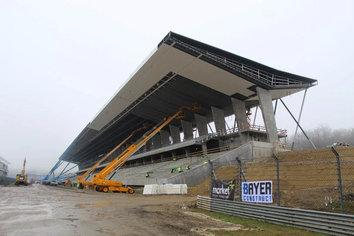 I lavori di ammodernamento alla tribuna dell'Hungaroring