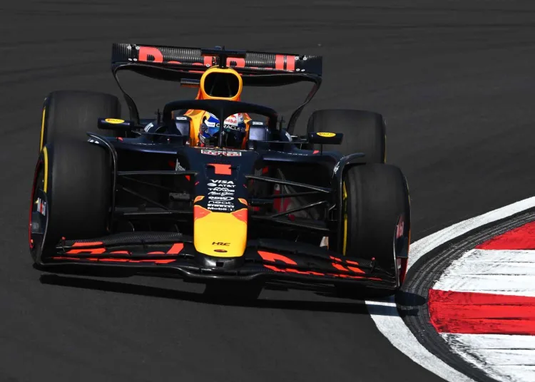 Max Verstappen alla guida della Red Bull