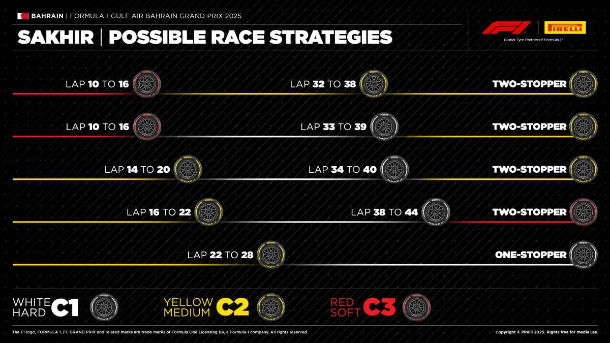 Gp Bahrain 2025, strategie gara