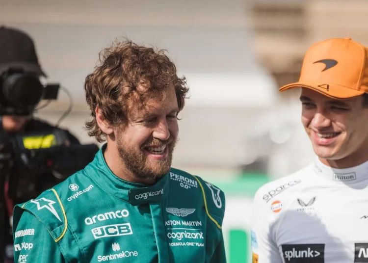 Vettel Norris
