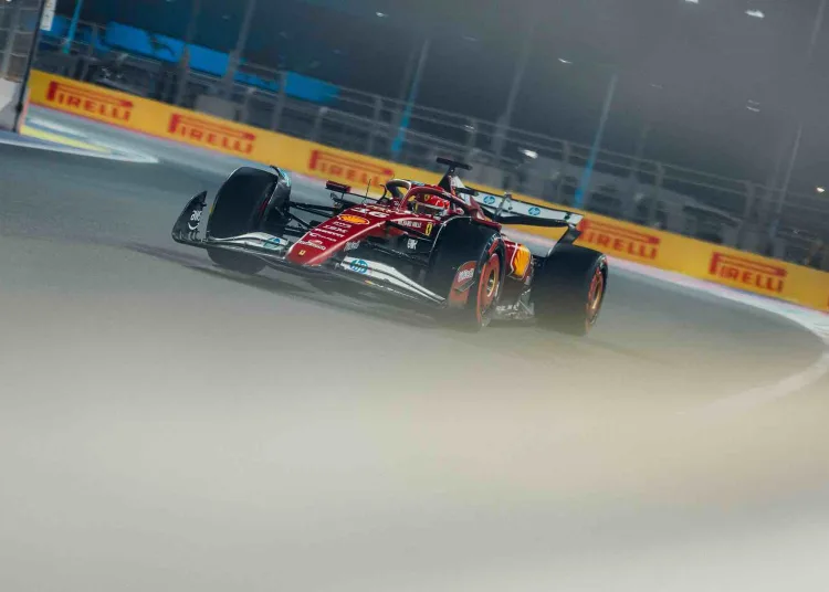Leclerc sul circuito di Gedda