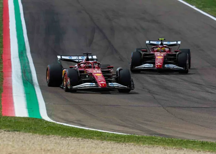 Leclerc ed Hamilton sul circuito di Imola