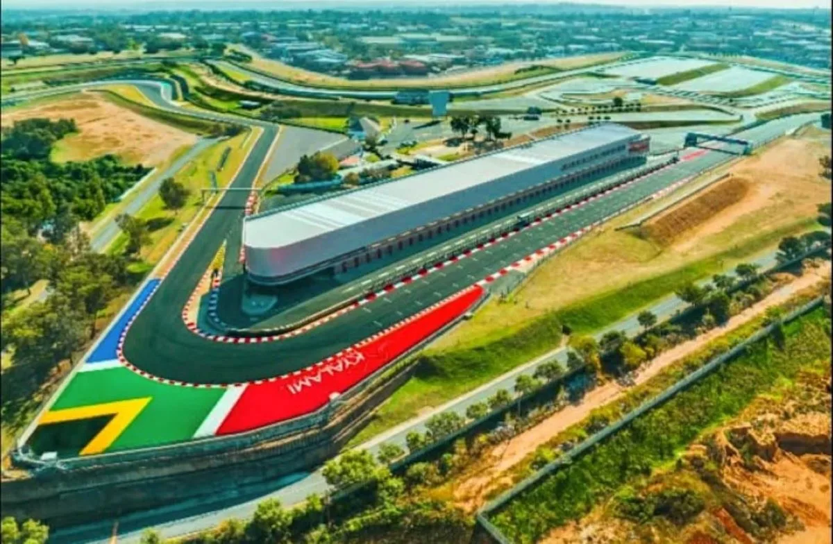 Una visuale del circuito di Kyalami di F1 in Sudafrica