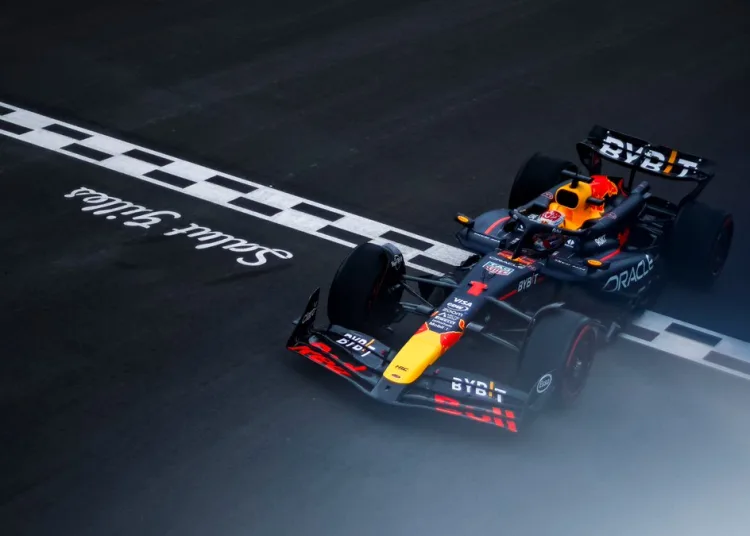 La RB21 di Verstappen sul circuito canadese