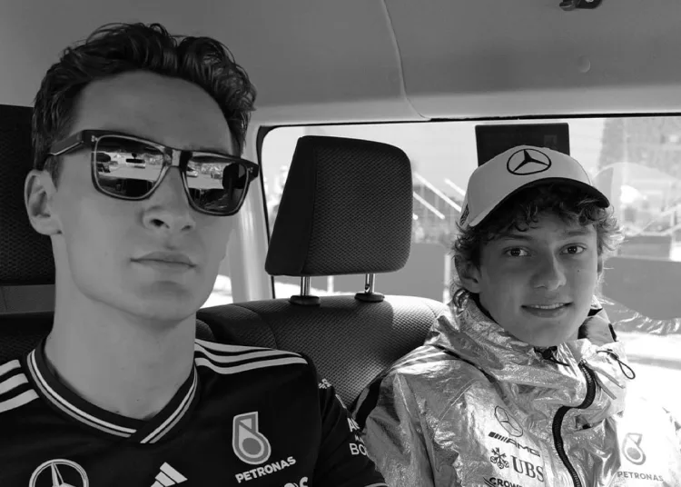 George Russell e Andrea Kimi Antonelli, piloti Mercedes 2025