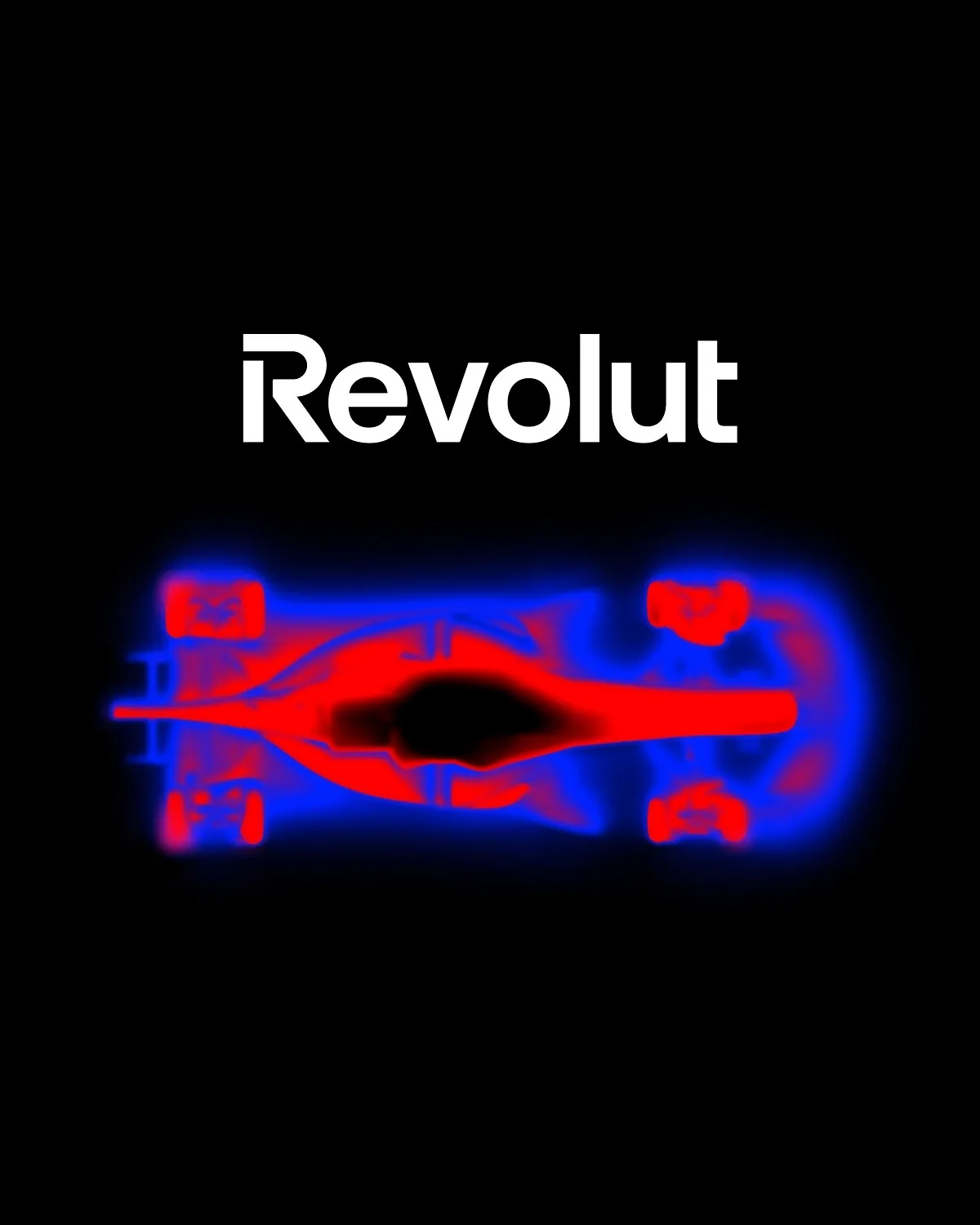 Media promozionale della Revolut che sarà sponsor dell'Audi in F1.