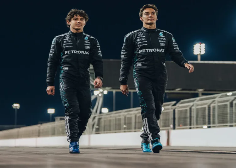 George Russell e Andrea Kimi Antonelli, piloti Mercedes 2025