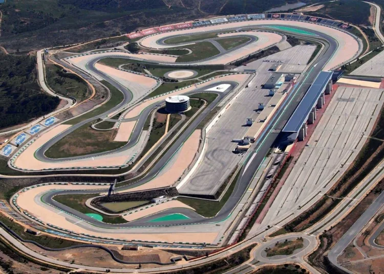 Visuale dall'alto dell'autodromo di Portimao, dove si sono tenuti il Gran Premio del Portogallo di F1, nel 2020 e 2021