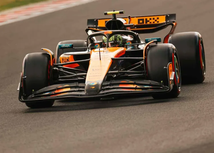 La McLaren di Lando Norris e Oscar Piastri